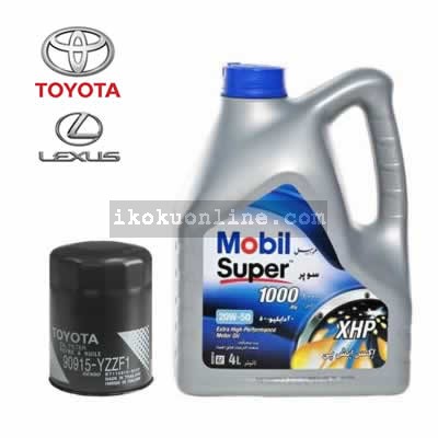 Mobil XHP 20W-50 4-Litres Motor Oil & Toyota Metal Oil Filter